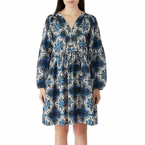 Beyond by Vera Dresses & Skirts - Beyond by Vera Lara Dress Wildflower Blue Floral Boho Size S Missing Belt